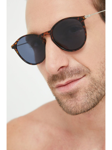 Слънчеви очила Tommy Jeans в кафяво
