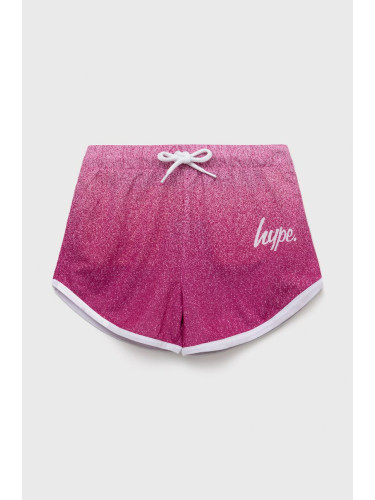 Детски къси панталони Hype в розово с десен