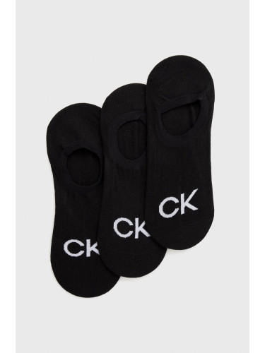 Чорапи Calvin Klein (3 чифта) мъжки в черно 701218723