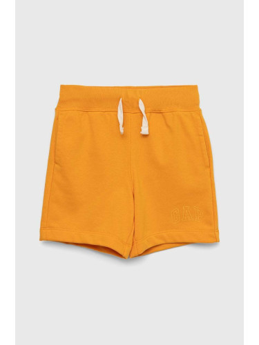 Детски къси панталони GAP в оранжево с регулируема талия