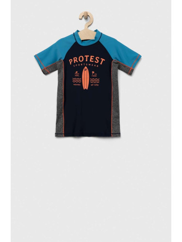 Детска тениска за плуване Protest PRTAKINO JR в тъмносиньо