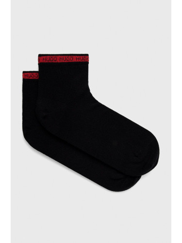 Чорапи HUGO (2-pack) в черно 50477873