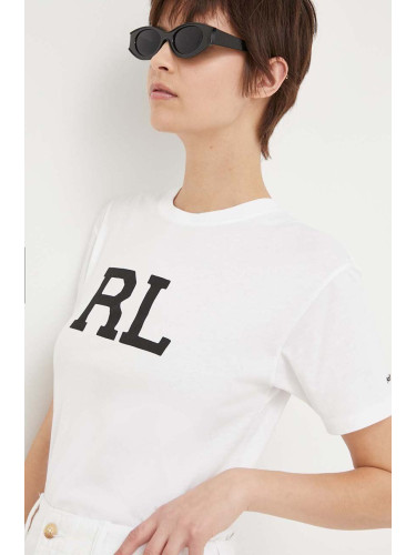 Памучна тениска Polo Ralph Lauren в бяло