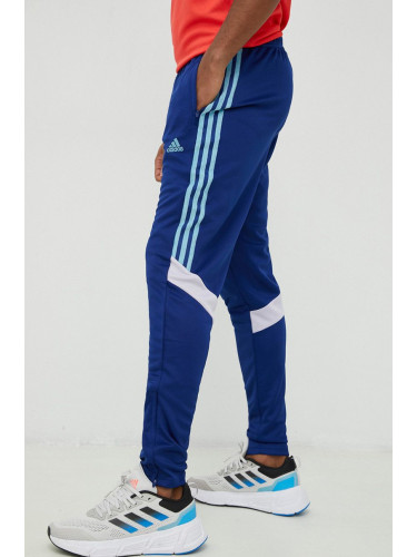 Панталон за трениране adidas Tiro в синьо с апликация