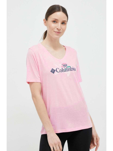 Тениска Columbia в розово