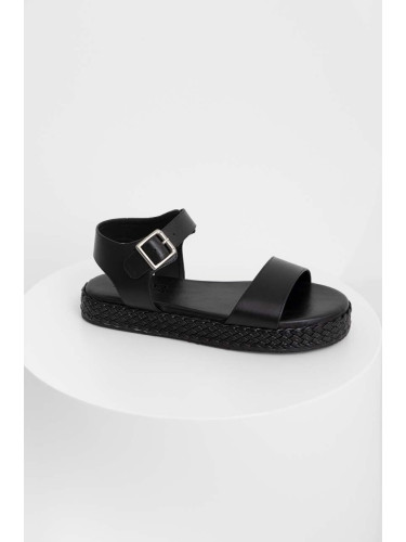 Кожени сандали Answear Lab в черно