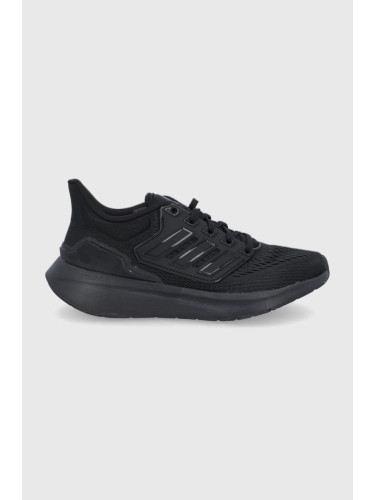 Обувки adidas EQ21 Run H00545 в черно с равна подметка