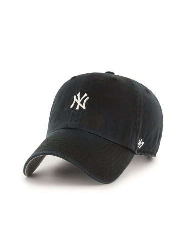 Шапка 47 brand Oakland Athletics MLB New York Yankees в черно с апликация  B-BSRNR17GWS-BK