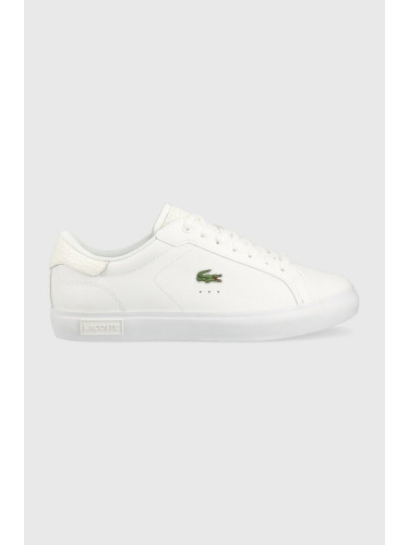 Кожени маратонки Lacoste POWERCOURT в бяло 41SMA0030