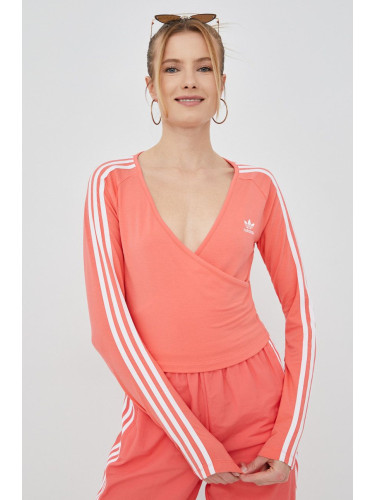 Блуза с дълги ръкави adidas Originals Adicolor HC2050 в розово