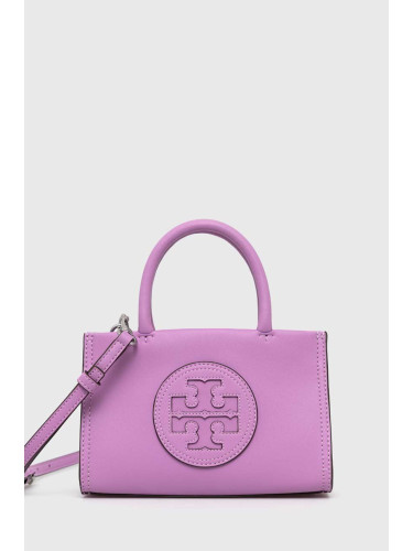 Чанта Tory Burch Ella Bio Mini Tote- Bright Amethyst в лилаво