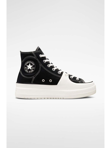 Високи кецове Converse Chuck Taylor All Star Construct в черно A05094C