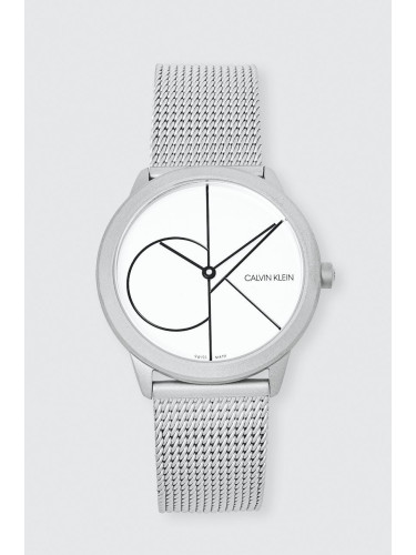 Часовник Calvin Klein дамски в сиво