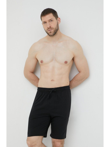 Късо долнище на пижама Calvin Klein Underwear мъжко в черен меланж
