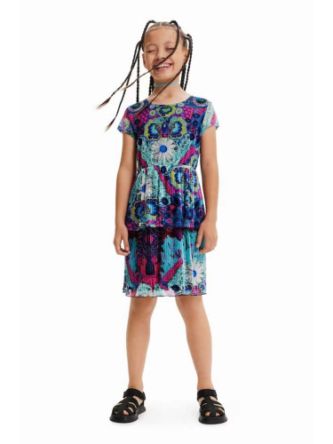 Детска рокля Desigual къс модел разкроен модел
