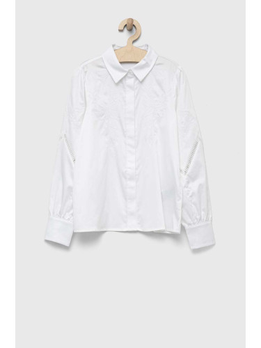 Детска риза Guess в бяло