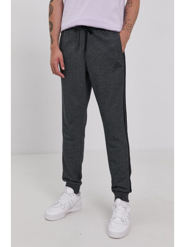 Панталон adidas H12256 мъжки в сиво с изчистен дизайн
