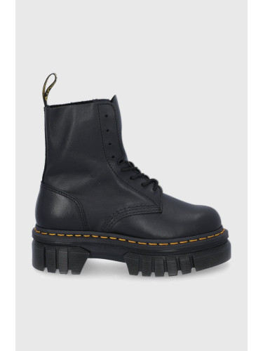 Кубинки Dr. Martens Audrick 8-Eye Boot дамски в черно с равна подметка