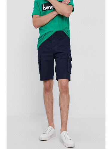 Къс панталон United Colors of Benetton мъжки в тъмносиньо