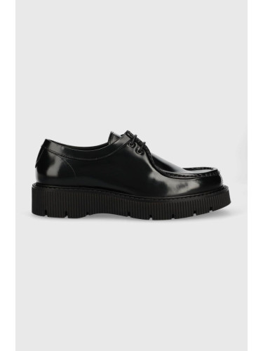 Кожени половинки обувки Gant Akadomico в черно