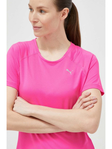 Тениска за бягане Puma Cloudspun в розово