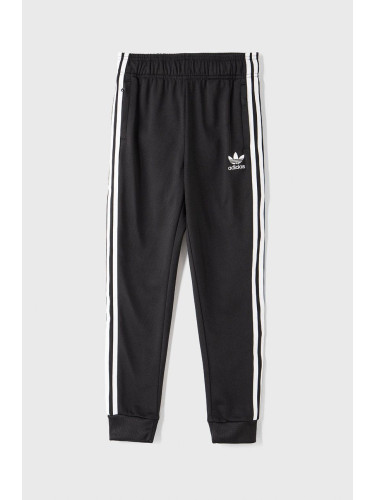 Детски панталон adidas Originals GN8453 в черно с апликация