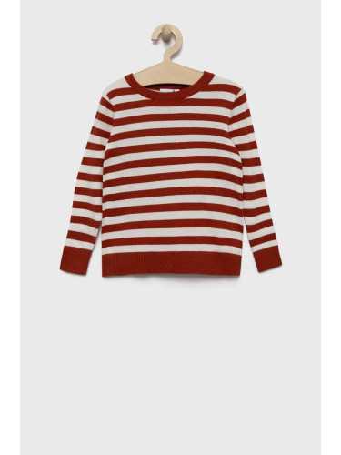 Детски пуловер Name it в червено от лека материя