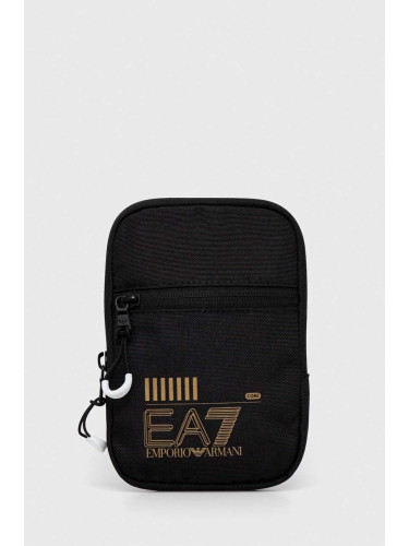 Чанта през рамо EA7 Emporio Armani в черно