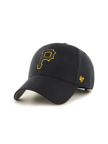 Шапка 47 brand MLB Pittsburgh Pirates в черно с апликация