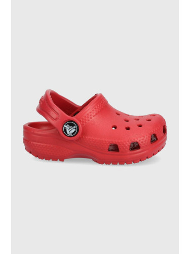 Детски чехли Crocs в червено