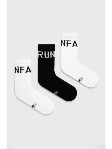 Чорапи Unfair Athletics (3 чифта) мъжки в черно
