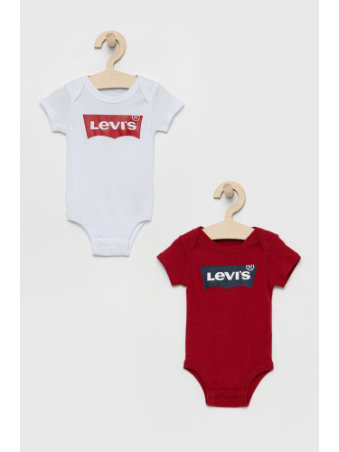 Бебешко боди Levi's в бяло