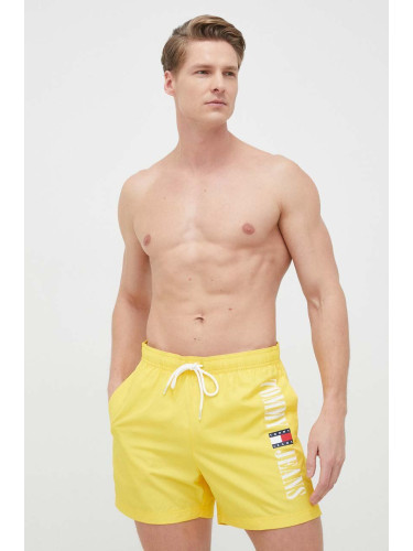 Плувни шорти Tommy Jeans в жълто