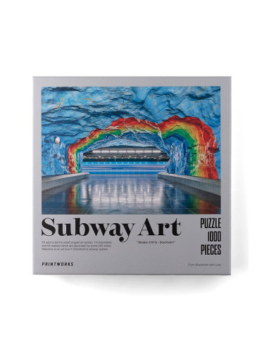 Printworks - Пъзел Subway Art Rainbow от 1000 части