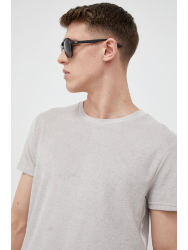 Плажна тениска Calvin Klein в сиво