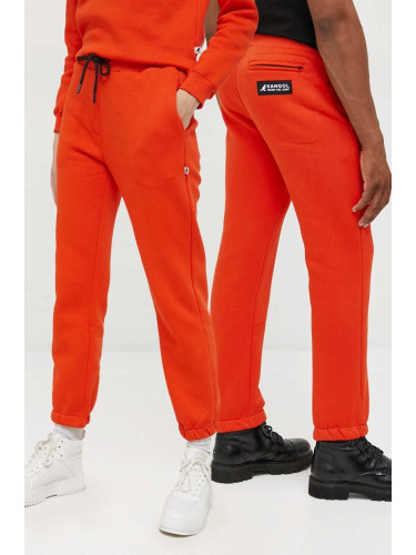 Спортен панталон Kangol унисекс в оранжево с изчистен дизайн
