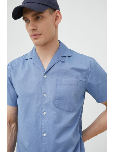 Памучна риза Solid мъжка със стандартна кройка