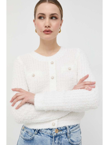 Пуловер Miss Sixty дамски в бяло от лека материя