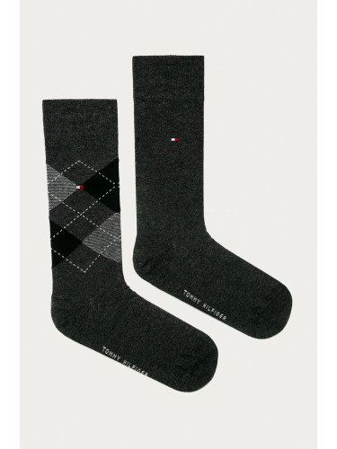 Чорапи Tommy Hilfiger (2 чифта) в сиво 100001495