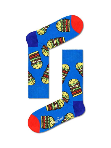 Чорапи Happy Socks Burger в синьо