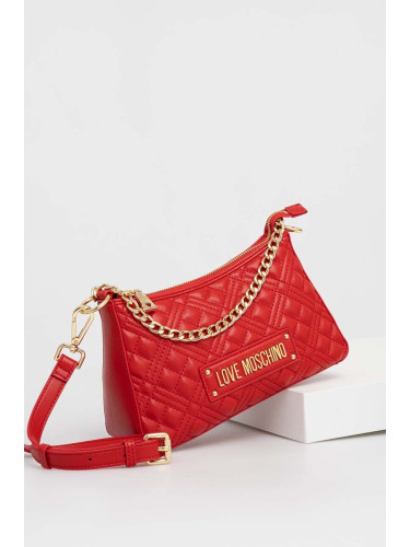 Чанта Love Moschino в червено