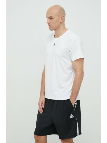 Тениска за трениране adidas Performance Techfit В бяло с изчистен дизайн
