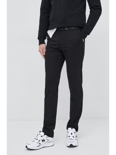 Панталон Calvin Klein в черно с кройка по тялото K10K110979