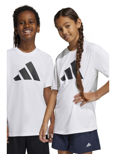 Детска тениска adidas U TR-ES LOGO в бяло с принт