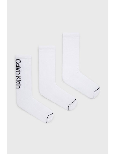 Чорапи Calvin Klein мъжки в бяло 701218725