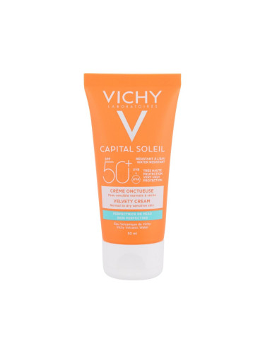 Vichy Capital Soleil Velvety Cream SPF50+ Слънцезащитен продукт за лице за жени 50 ml