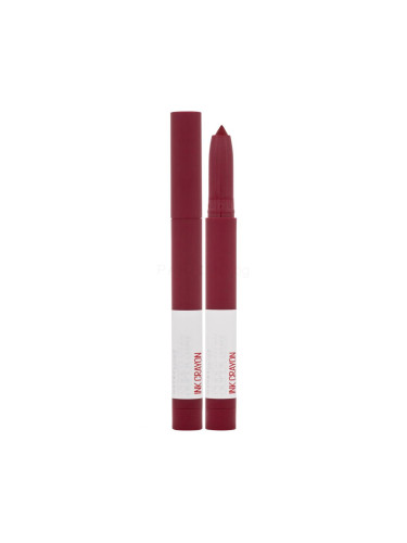 Maybelline Superstay Ink Crayon Matte Червило за жени 1,5 g Нюанс 55 Make It Happen