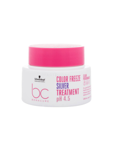 Schwarzkopf Professional BC Bonacure Color Freeze pH 4.5 Treatment Silver Маска за коса за жени 200 ml