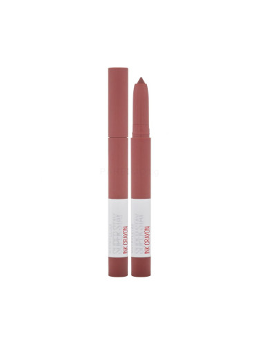 Maybelline Superstay Ink Crayon Matte Червило за жени 1,5 g Нюанс 15 Lead The Way