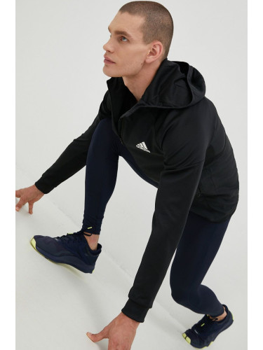 Суичър за трениране adidas Performance в черно с изчистен дизайн